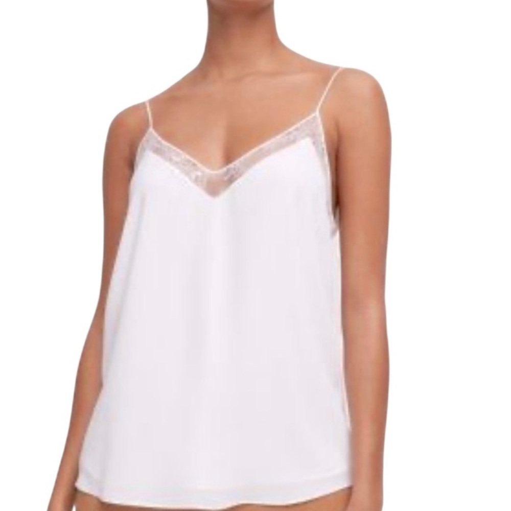 Babaton Galen blouse in white with mesh lace detail size S excellent condition